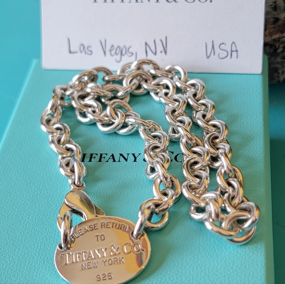 Tiffany & Co. Oval ID Tag Necklace